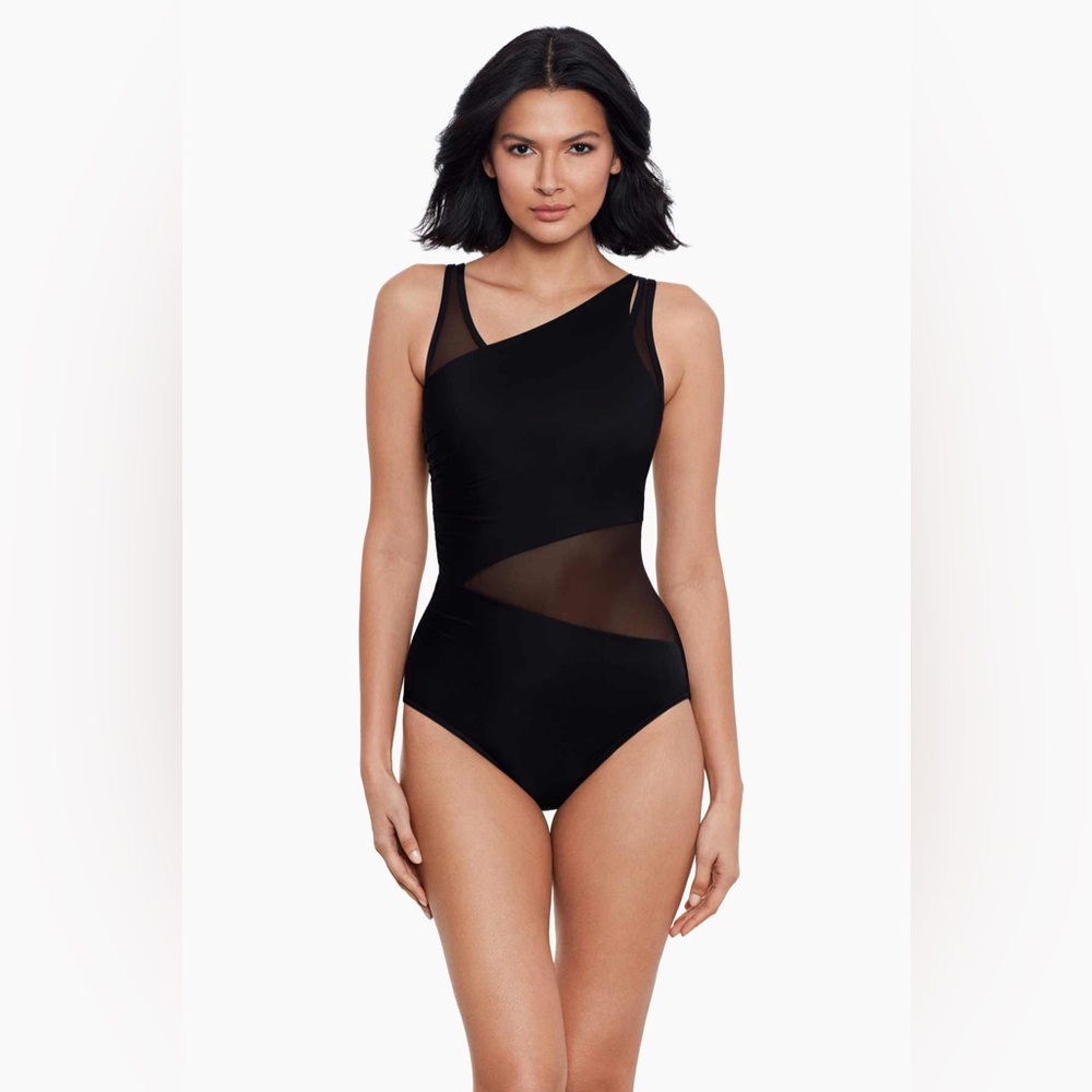 Miraclesuit Network Azura One Piece Swimsuit In Black Size 14